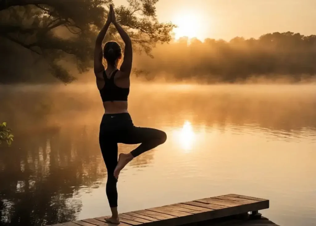 mujer descubriendo el poder del autoconocimiento a través del yoga