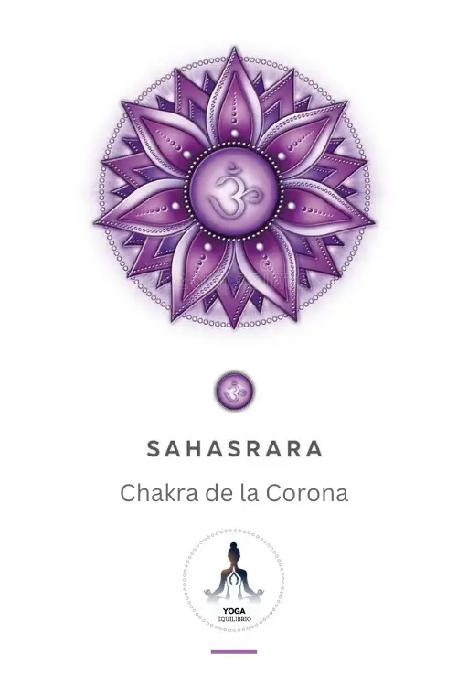 Símbolo de uno de los siete chakras. El chakra sahasrara ó chakra de la corona